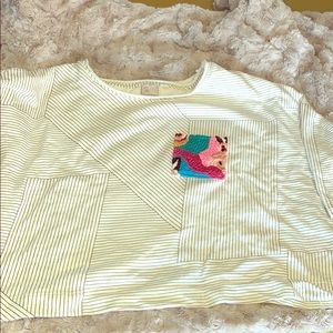 Anthropologie statement sweatshirt top